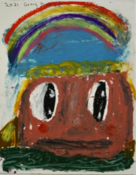 Georg Oskar Giannakoudakis - Rainbow head, 2021